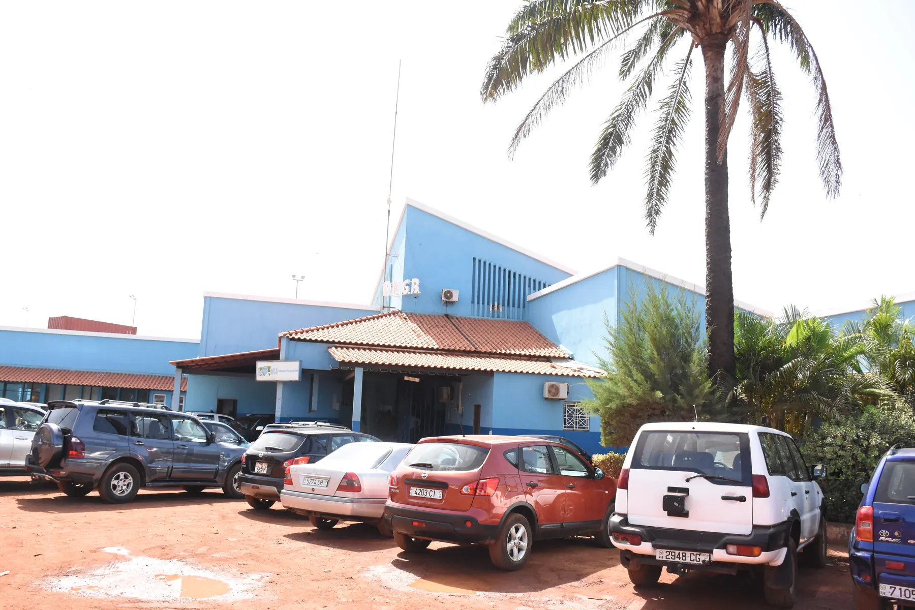 Colaboradores e responsáveis da APGB no Porto de Bissau, fotografia 4013